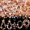 TINKRSTUFF Assorted 170-230PCS Brown Acrylic Beads for Bracelet Making, Flower Bow Butterfly Candy GummyBear Aesthetic Bracelet Charms,Cute Beads for Jewelry Making DIY Necklace Keychain Phone Charm